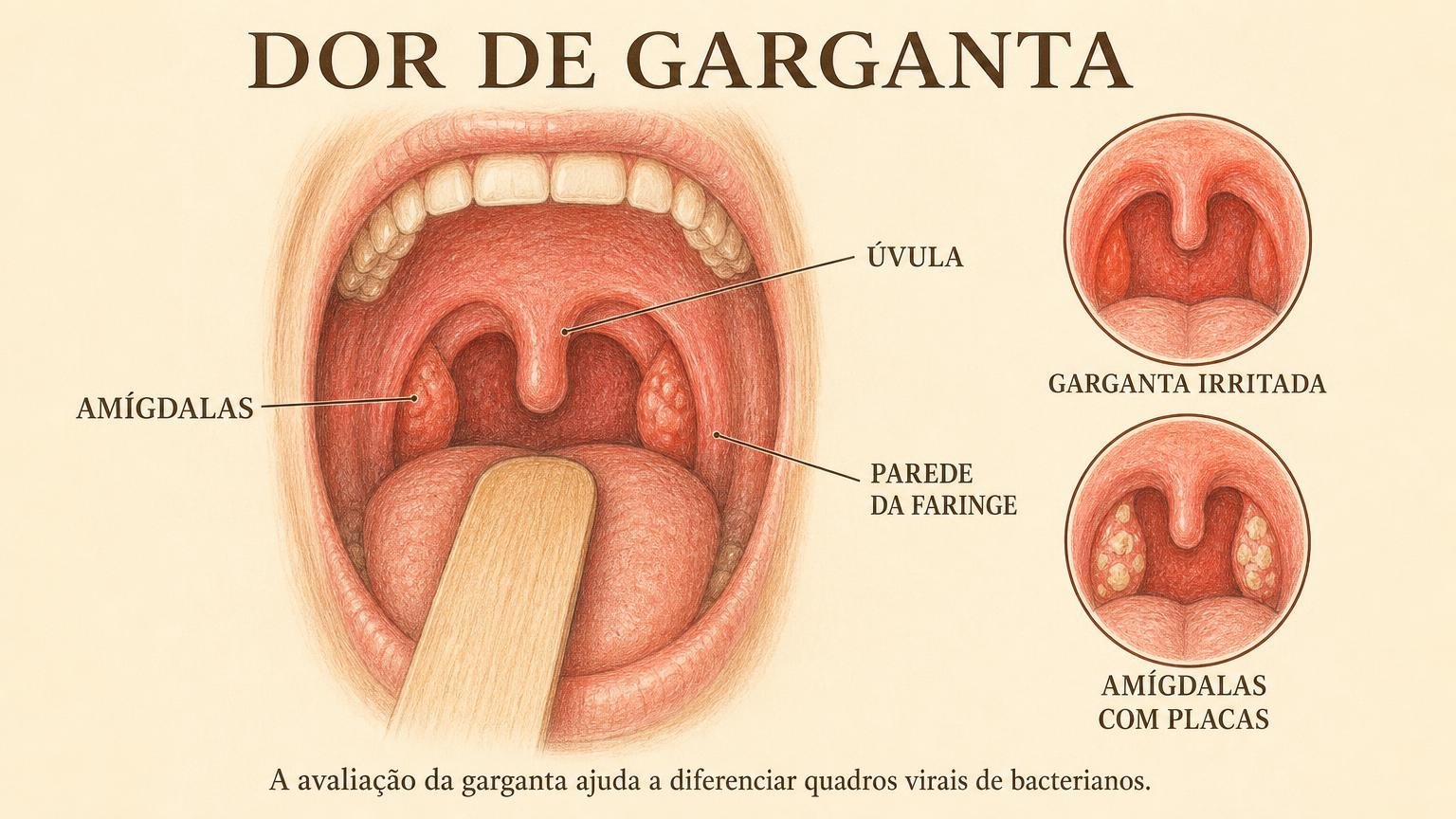 Dor de garganta: como saber se é viral, bacteriana ou outra coisa