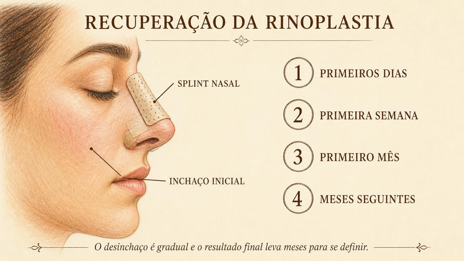Recuperação da rinoplastia: o que esperar em cada fase