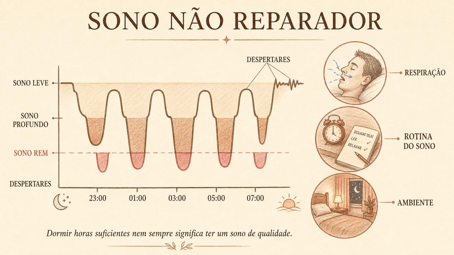 Acordo cansado mesmo dormindo oito horas: o que investigar