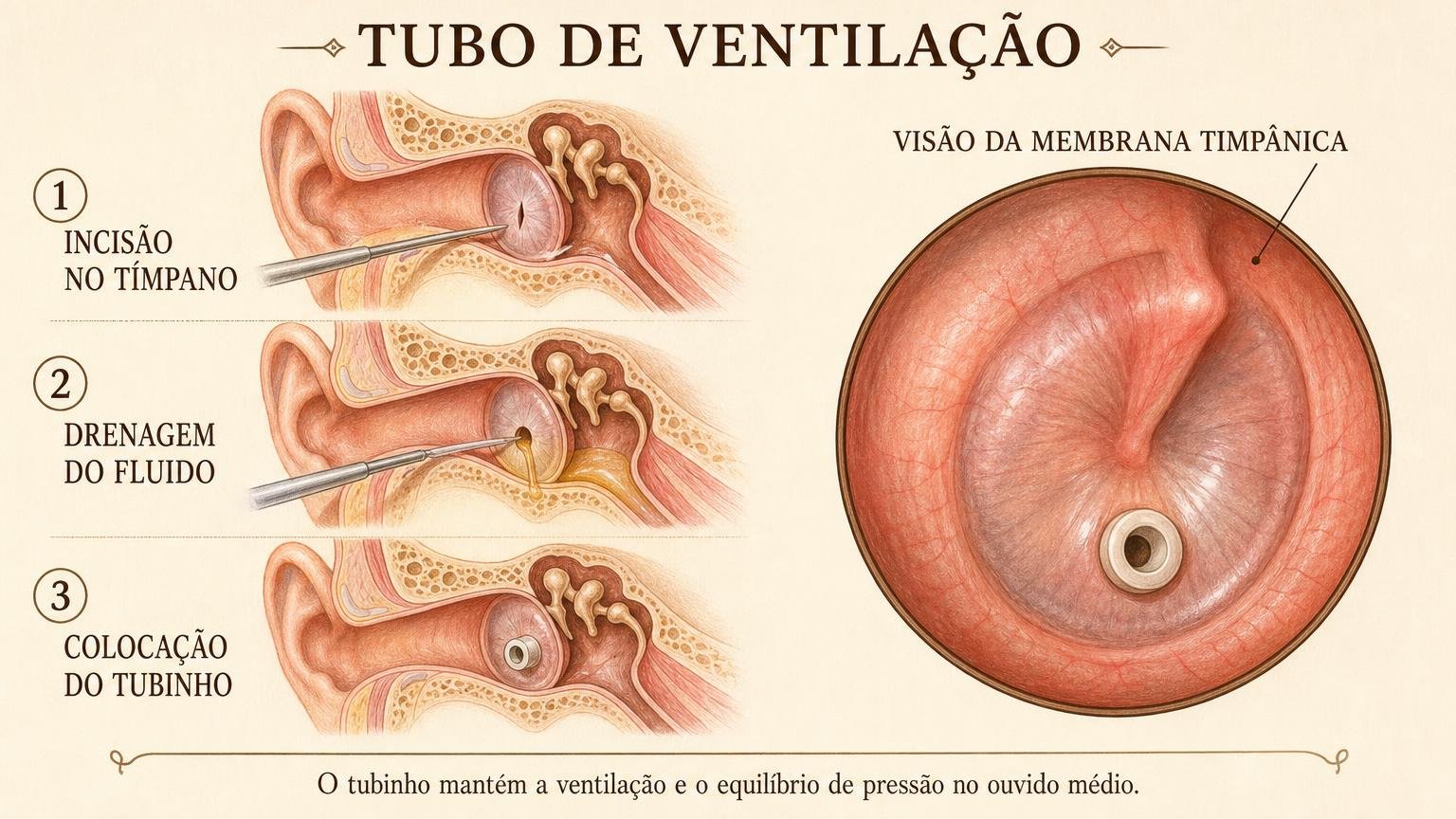 Tubo de ventilação no ouvido: por que é indicado e o que muda depois